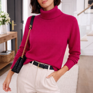 Suéter de Cuello Alto Clásico  Elegancia Atemporal